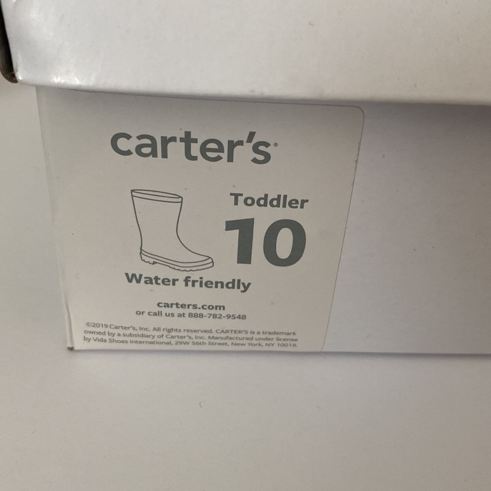 Carter’s Sparkly Rain boots, Size 10 - Picture 8 of 9